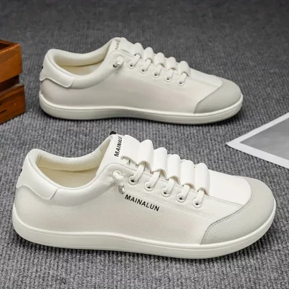 1 Pair MAINALUN Men'S Wide Width Sneakers - Breathable Low-Top