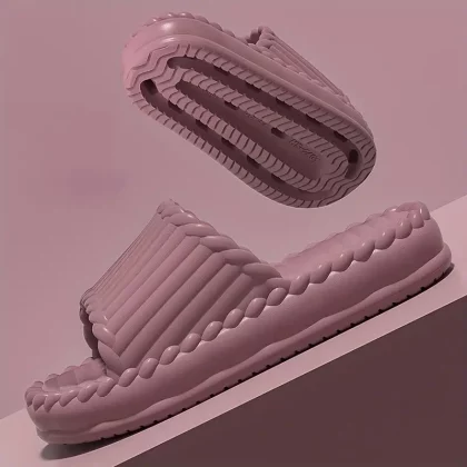 [Durable Build] Women's Soft EVA Cloud Slides - Light Purple Non-Slip