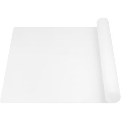 Silicone Mat for Kitchen Counter -  23.62" x 15.75" Large Heat Resistant Mats for Countertop, Anti-slip Quartz Countertop Protector for Air Fryers Coffee Pots(White Translucent)