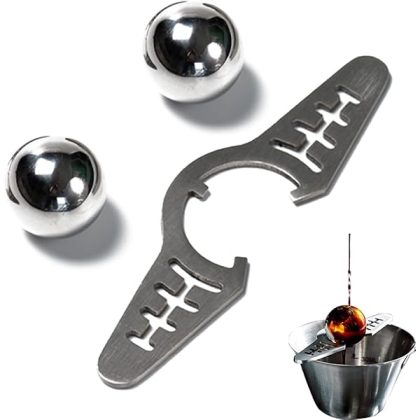 2pic Espresso Frozen Ball for Espresso Coffee Espresso Cooling Tool Stainless Steel Chiller Ball/Ice Sphere, Espresso Cooler (NOT SOLID)