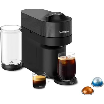 Vertuo Pop+ Coffee and Espresso Machine by De'Longhi, Liquorice Black
