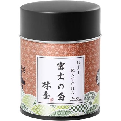 HAYASHIYA Matcha Powder - Fuji - Kyoto Uji Ceremonial Grade, First Harvest Stone Milled Authentic Japanese Matcha Green Tea Powder (30g / 1.06oz)