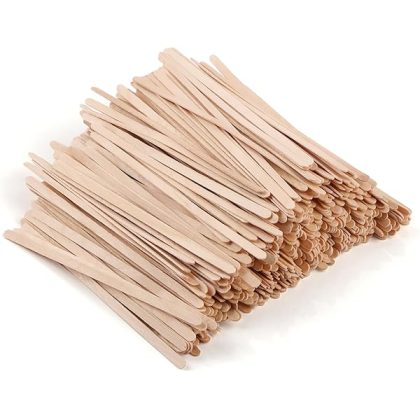 700 Pcs Natural Wooden Coffee Stirrers, 5.5" Disposable Stir Sticks, Ideal for Coffee Bars and Parties, Smooth Splinter-Free Birch wood Stirrer for Tea and Beverages (5.5")