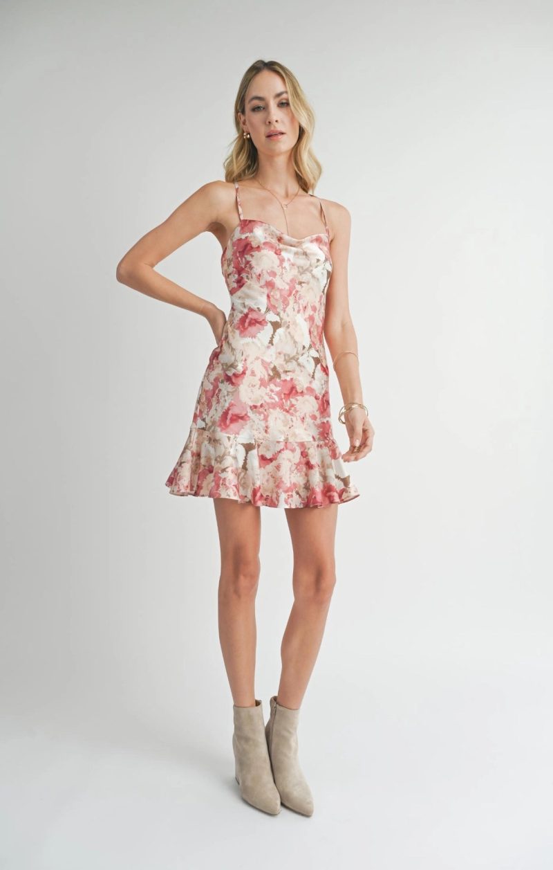 Girls Dinner Bias Cowl Neck Dress - Image 6