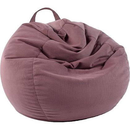 Stuffed Animal Storage Bean Bag Chair Cover (No Filler) for Kids and Adults.Pets Dogs/Cats Lazy Beds.Soft Premium Corduroy Stuffable Bean Bag for Organizing Children Plush Toys or Memory Foam