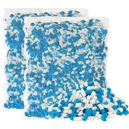 10 LBS Shredded Gel Memory Foam Filling, Comfortable and Soft Bean Bag Chair Filler, Memory Foam Stuffing for Cooling Pillow, Beanbag, Stuffed Animal, Dog Bed, Couch Cushion