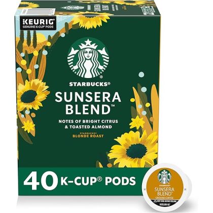 K-Cup Coffee Pods, Sunsera Blend For Keurig Coffee Makers, 100% Arabica, 1 Box (40 Pods)