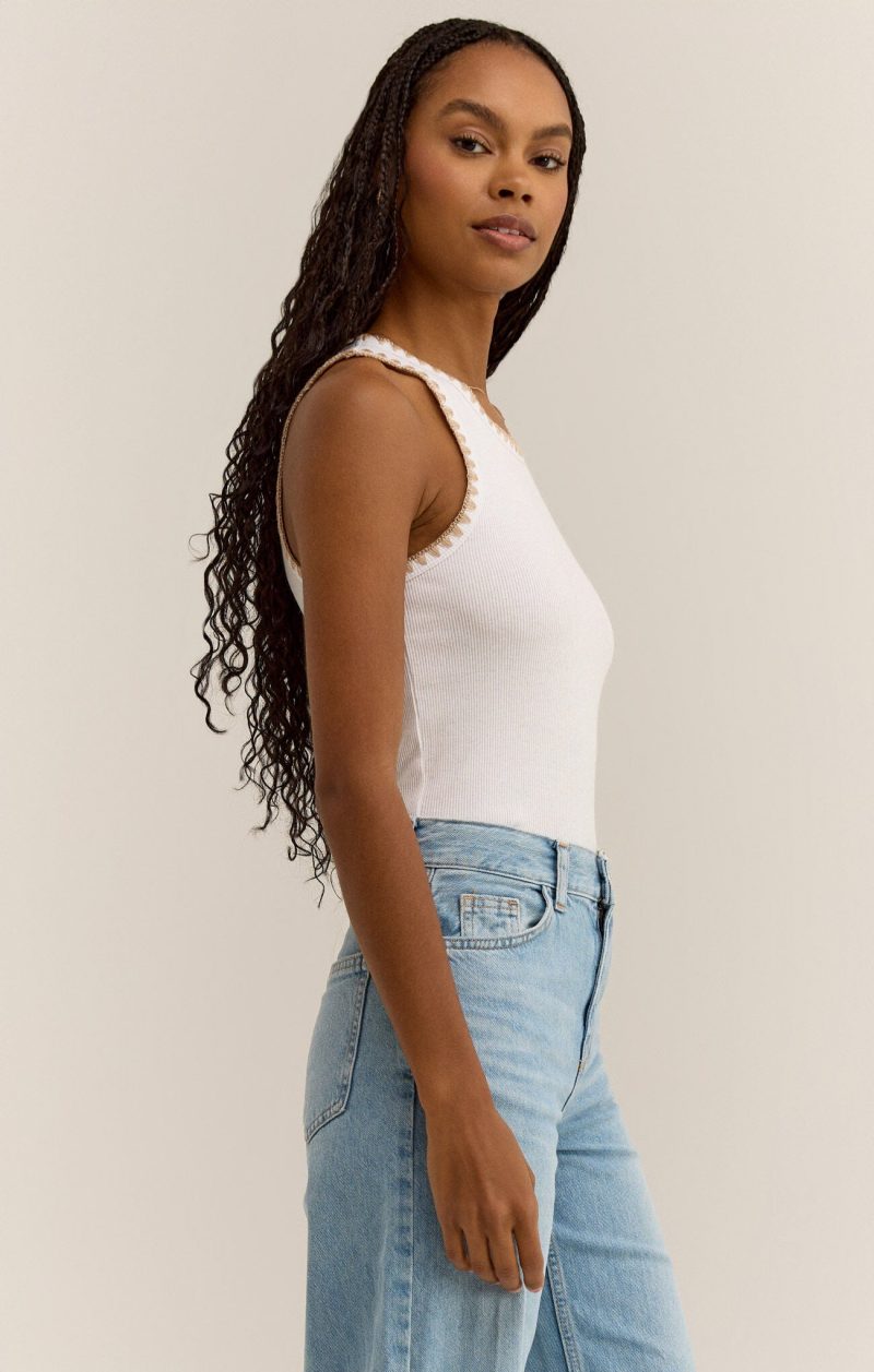 Avril Rib Whipstitch Tank - Image 4