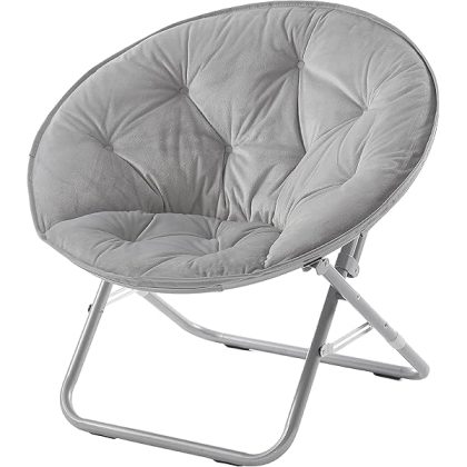 Micromink Foldable Saucer Chair, Grey