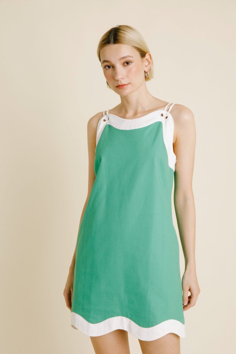 Wave Hem Mini Dress - Image 2