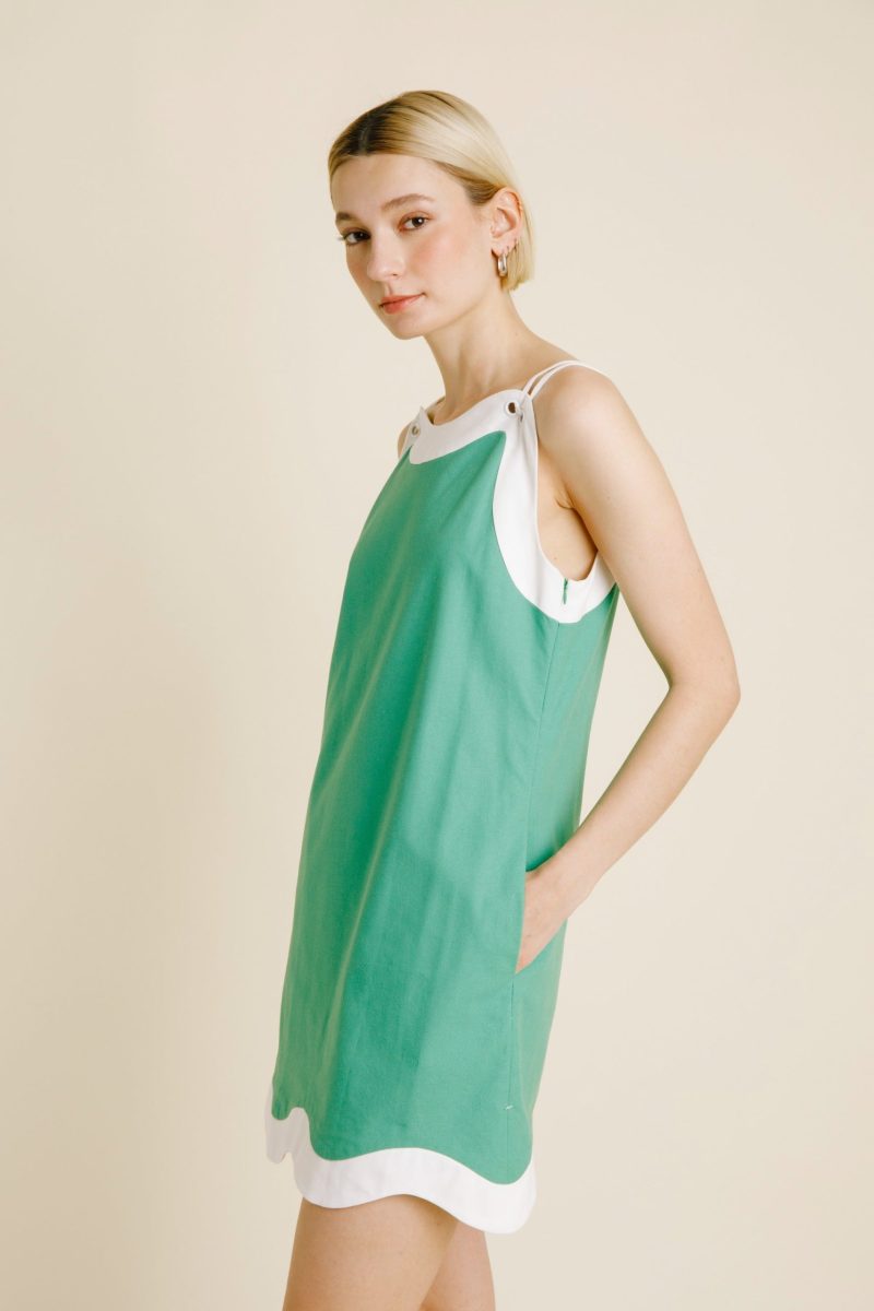 Wave Hem Mini Dress - Image 3