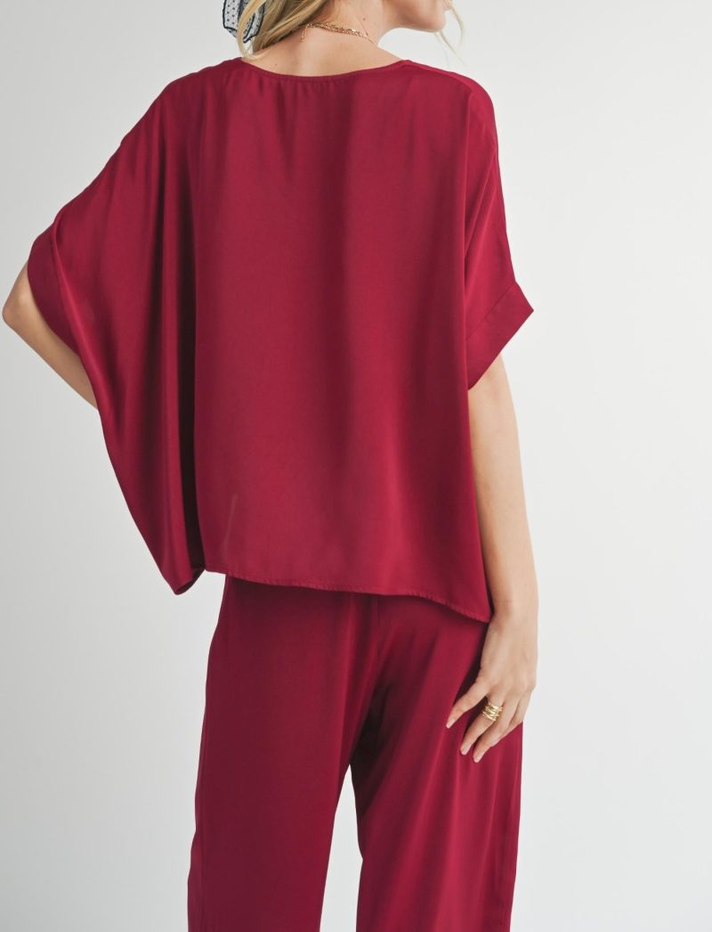 Sweet Treat Dolman Sleeve V-Neck Top - Image 3