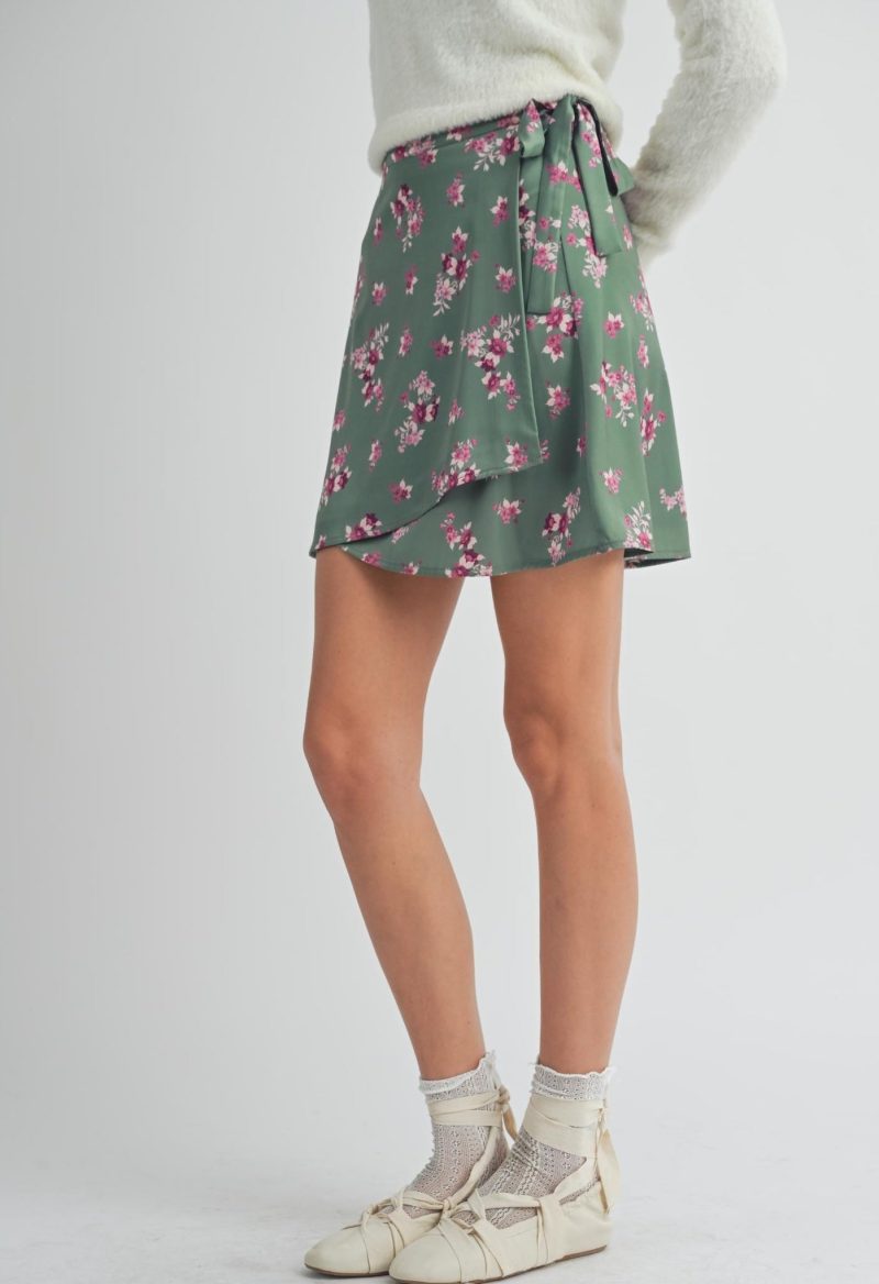 Hostess Wrap Mini Skirt - Image 4