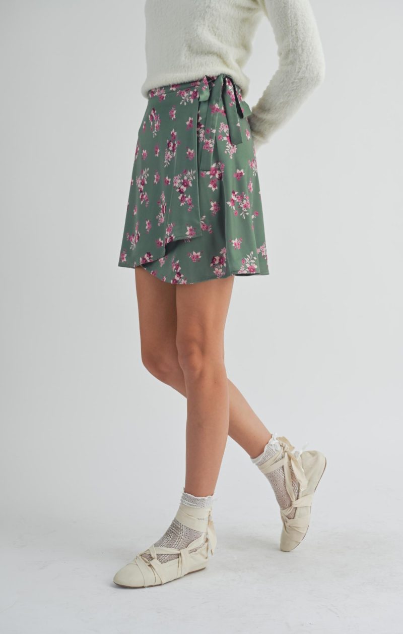 Hostess Wrap Mini Skirt - Image 3