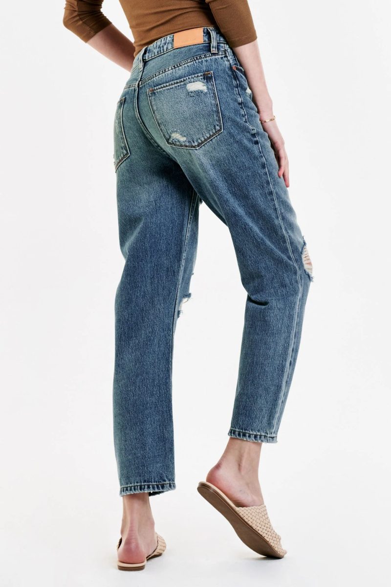 Jodi Super High Rise Cropped Straight Jeans - Image 4