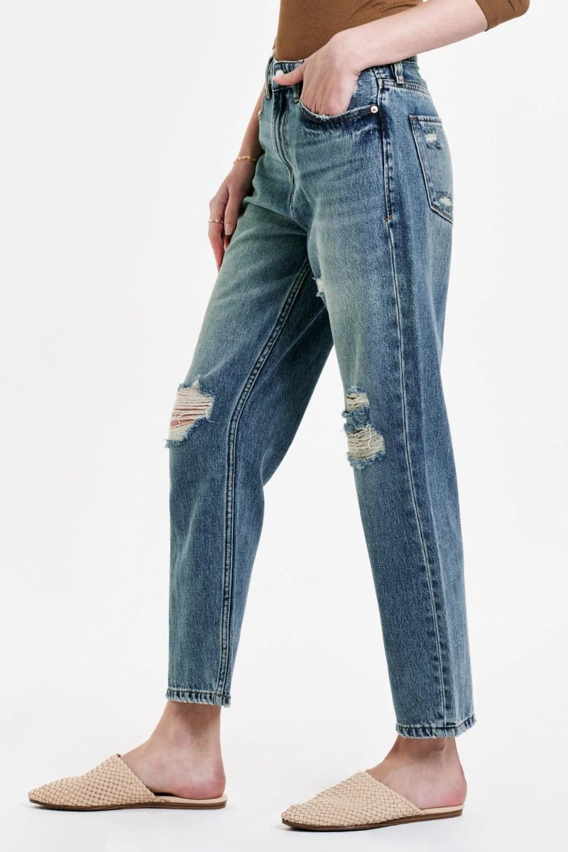 Jodi Super High Rise Cropped Straight Jeans - Image 2