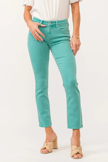 Blaire Mid Rise Slim Straight Jeans