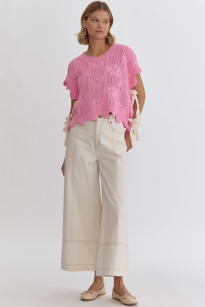All Tied Up Crochet Sweater - Image 2