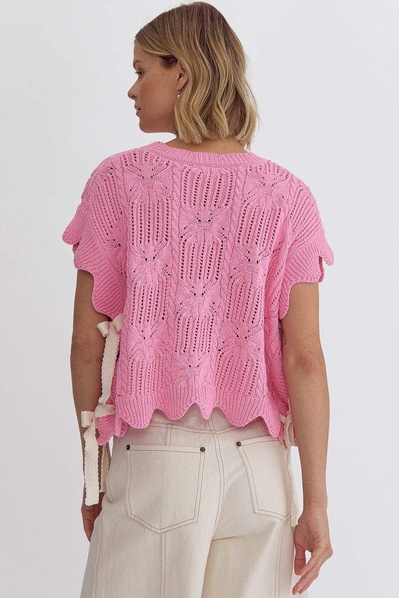 All Tied Up Crochet Sweater - Image 8