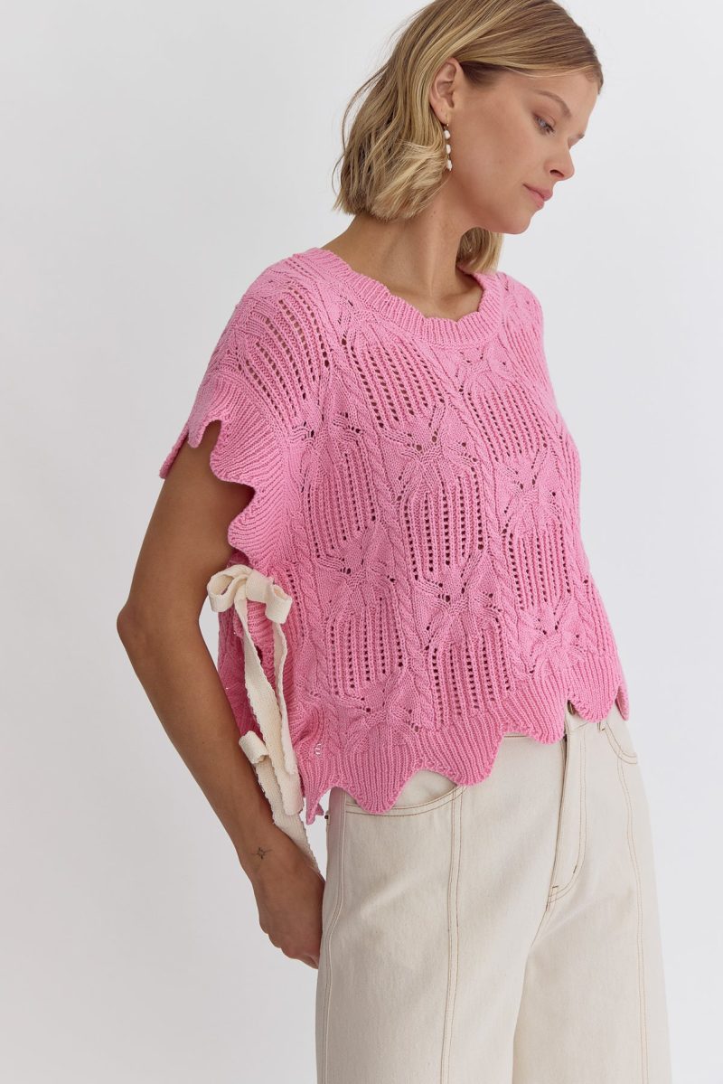 All Tied Up Crochet Sweater - Image 6