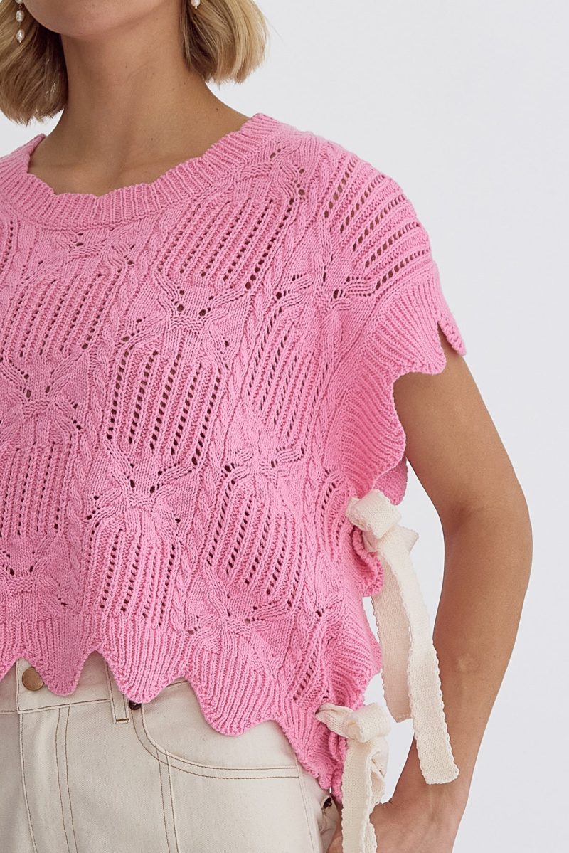 All Tied Up Crochet Sweater - Image 7