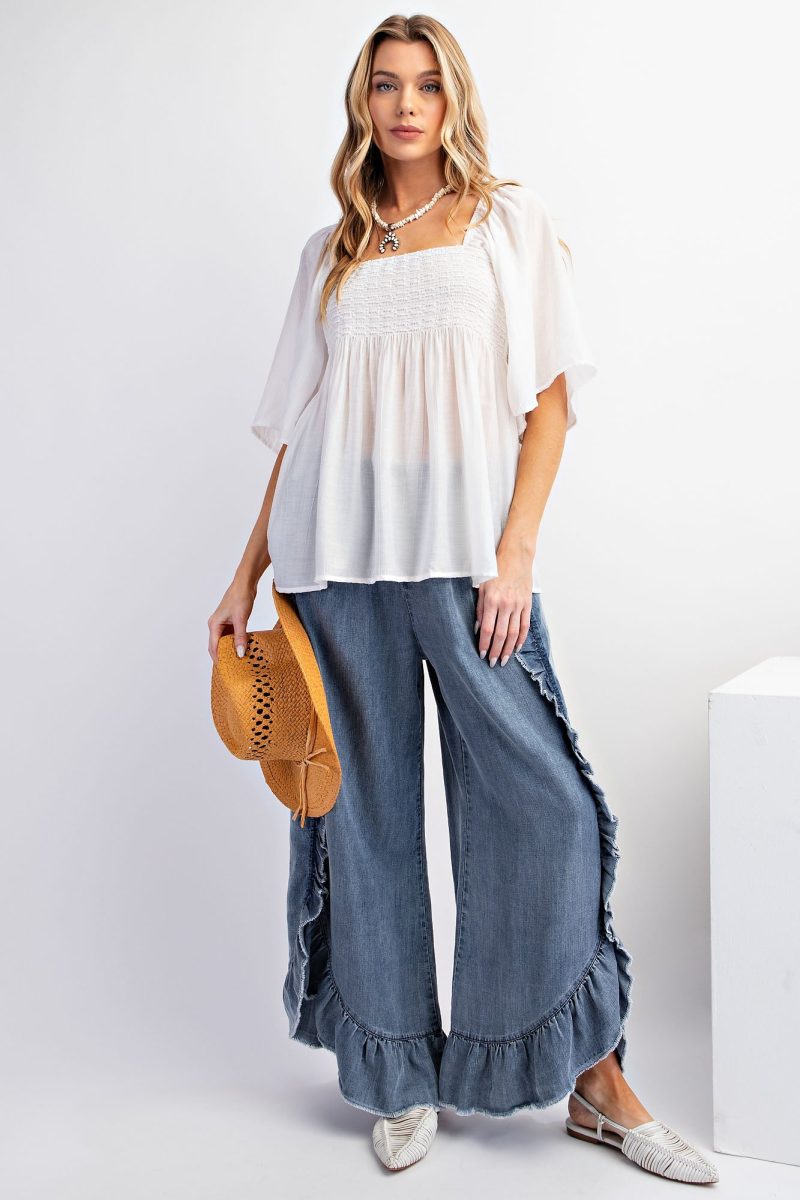 Half Sleeve Poly Crepe Top - Image 3