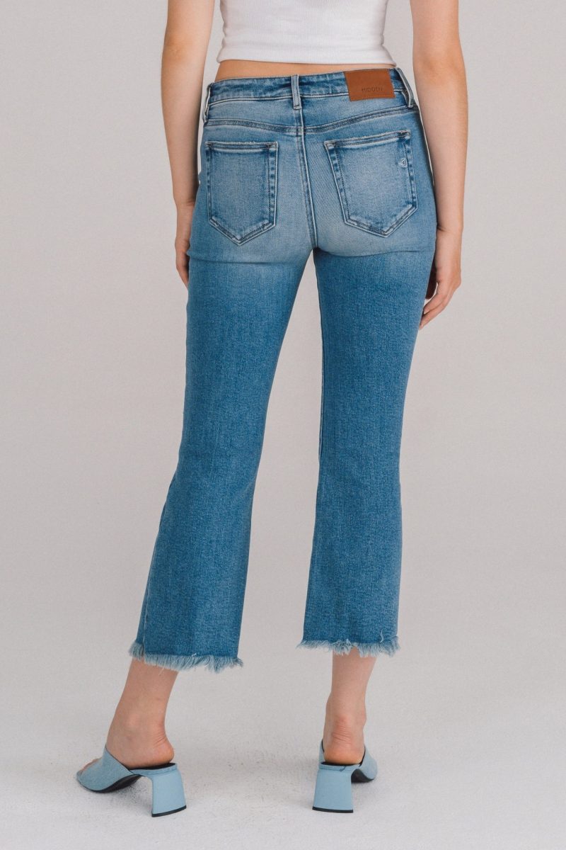 Happi Crop Flare Jean with Fray Hem - Image 3