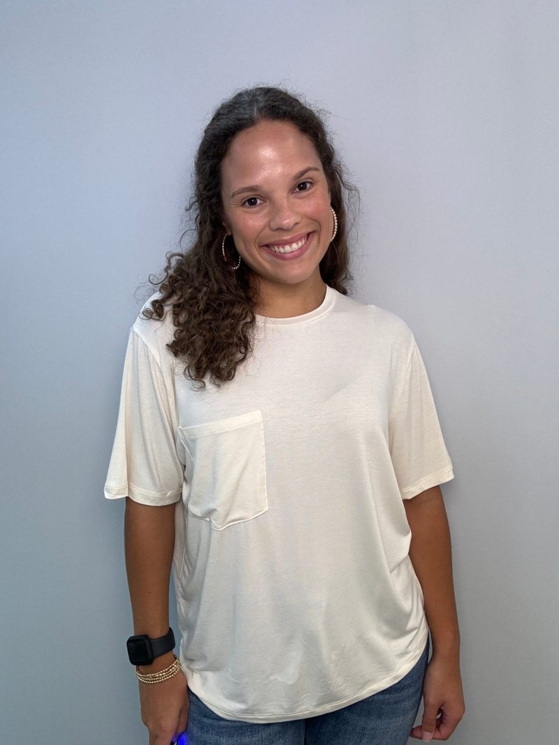 Classic Crew Neck Pocket Top - Image 2