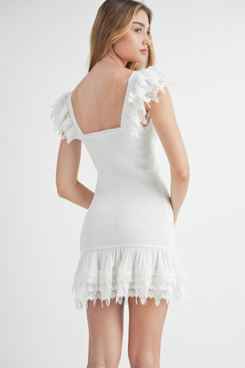 Smocked Ruffle Mini Dress - Image 10