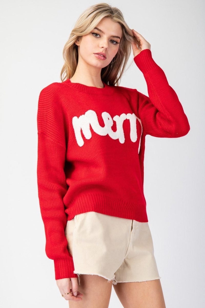 Merry Stitch Long Sleeve Sweater - Image 5
