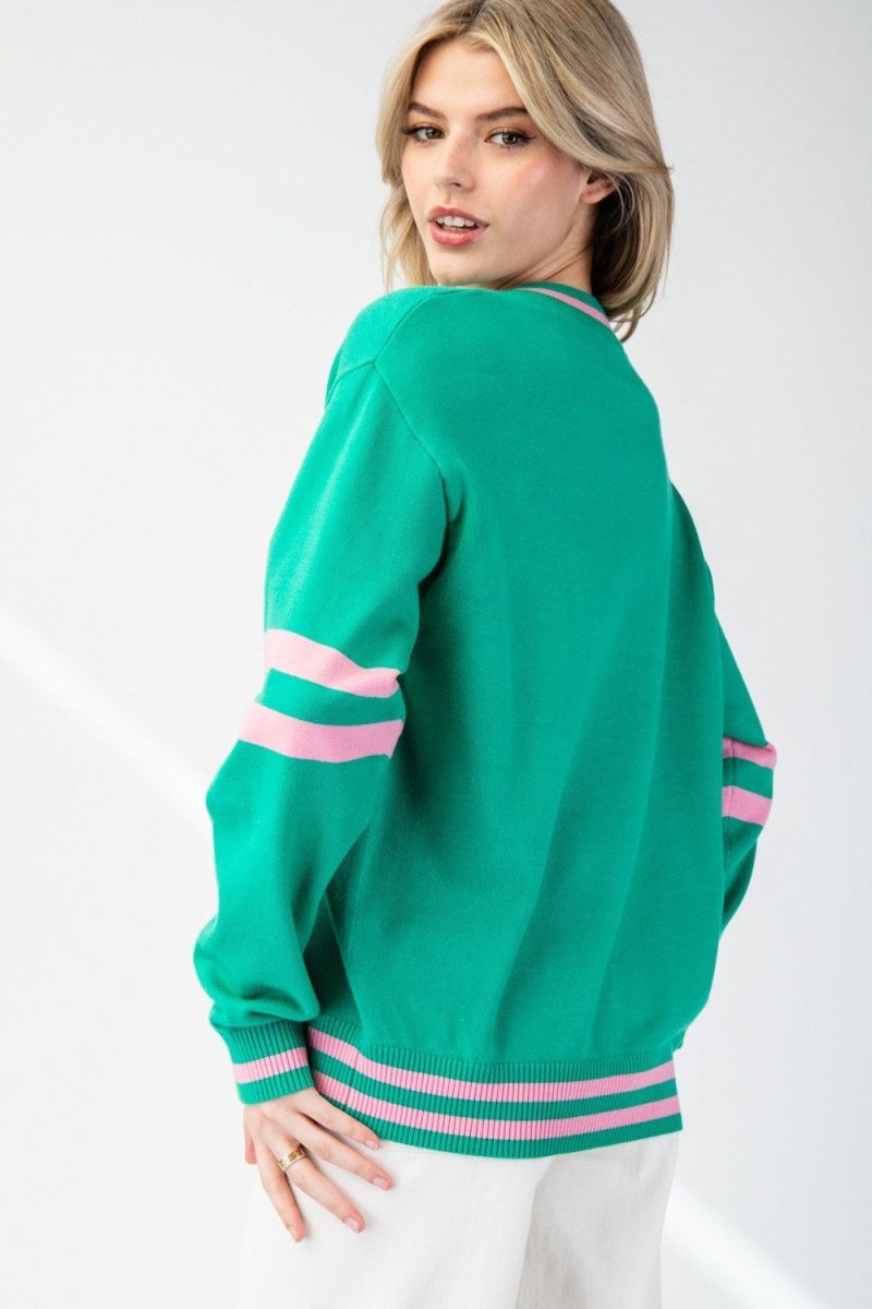 New York Varsity V-Neck Pullover - Image 5