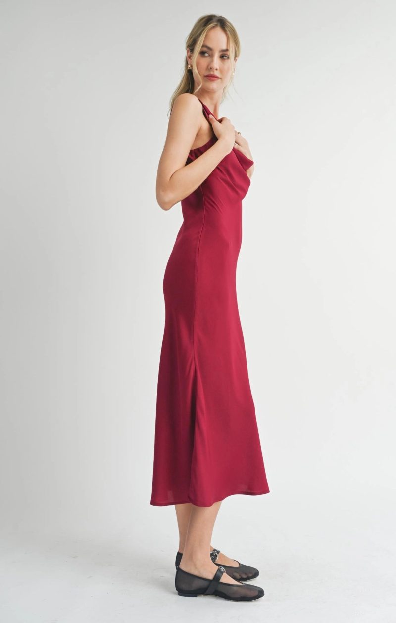 Sweet Treat Cowl Neck Midi Dress - Image 6