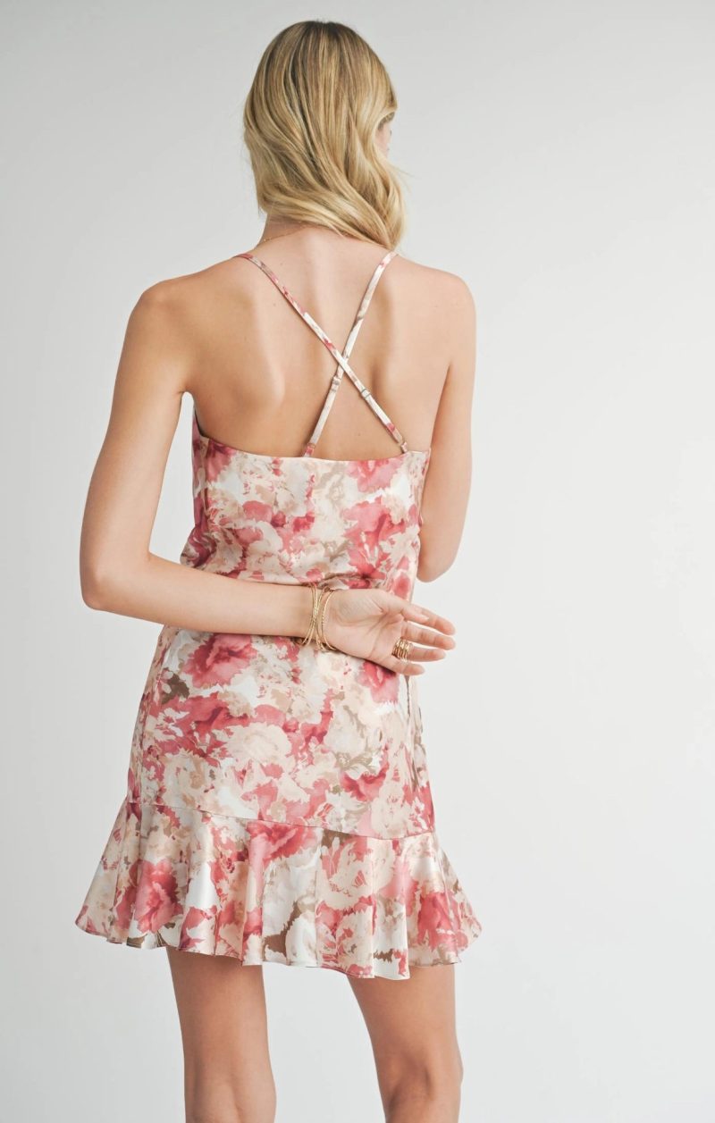 Girls Dinner Bias Cowl Neck Dress - Image 2