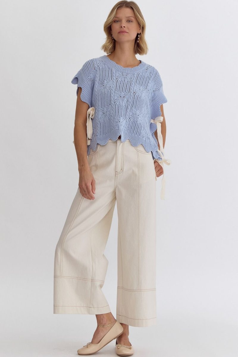 All Tied Up Crochet Sweater - Image 10