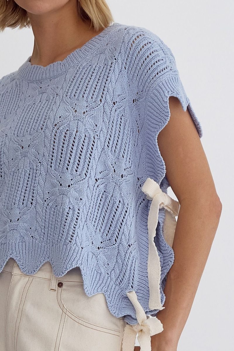 All Tied Up Crochet Sweater - Image 13