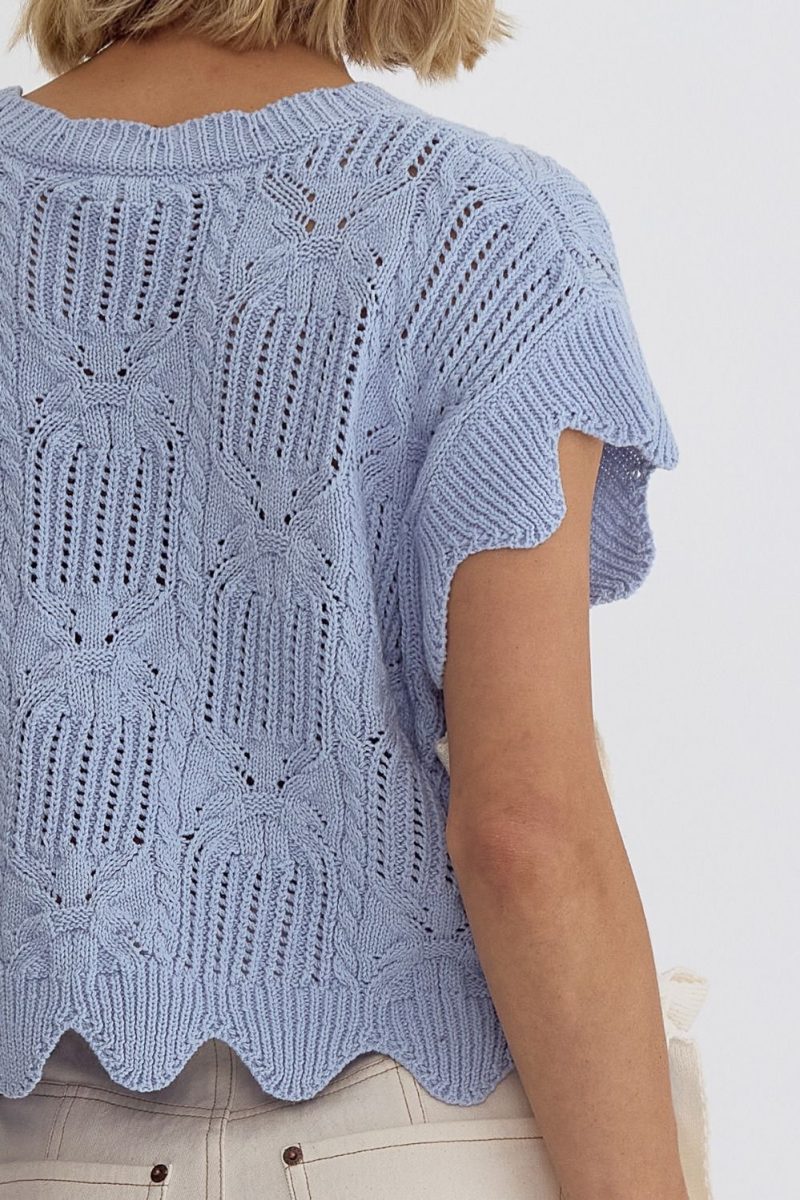 All Tied Up Crochet Sweater - Image 16