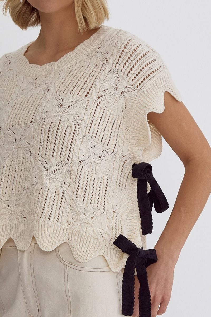 All Tied Up Crochet Sweater - Image 18