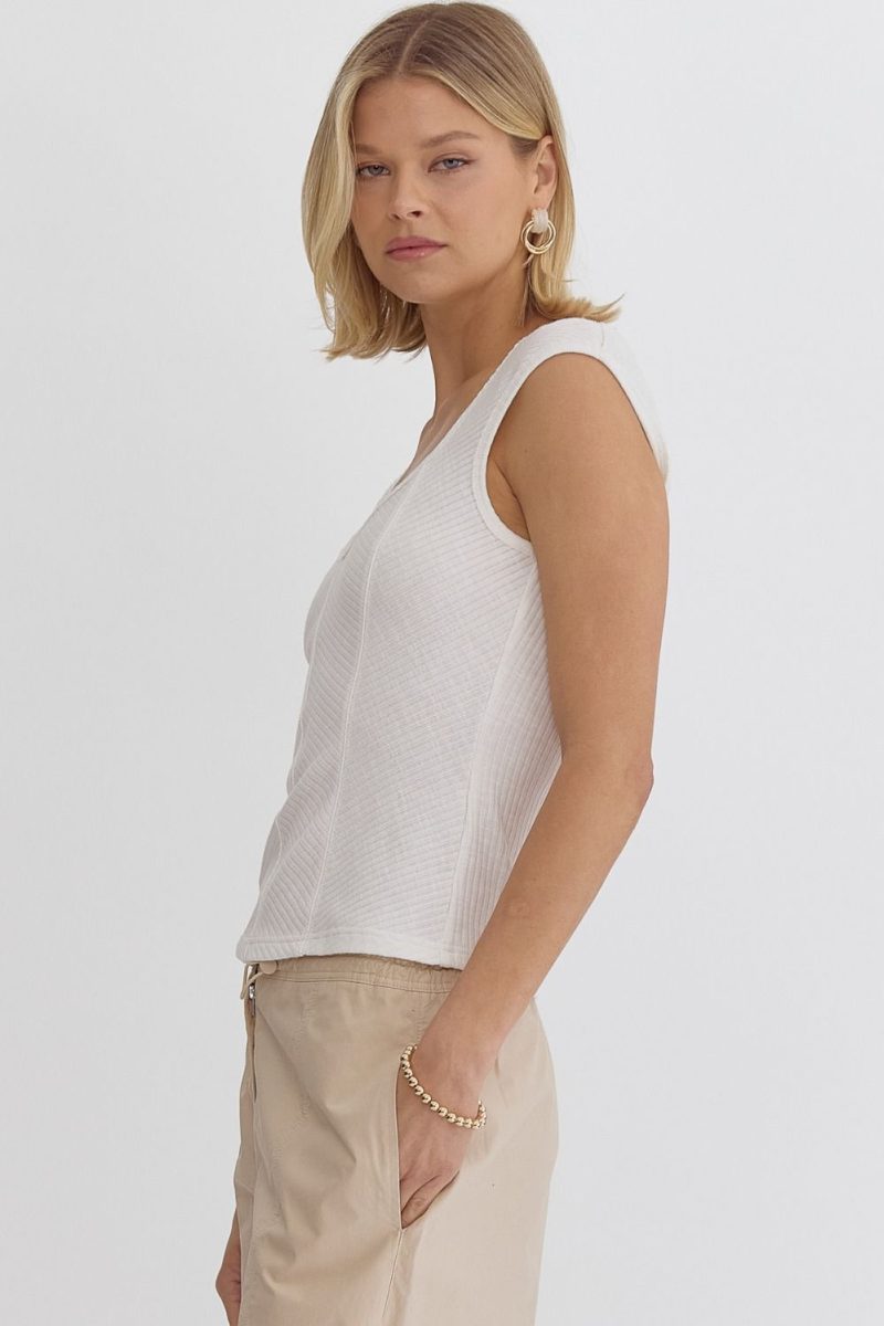 Sweetheart Neck Sleeveless Top - Image 8