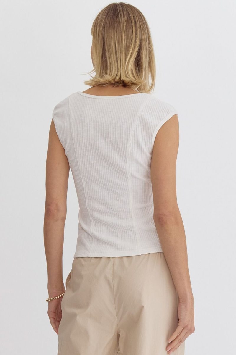 Sweetheart Neck Sleeveless Top - Image 10