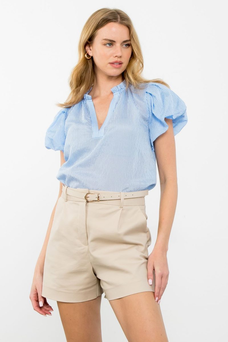 Short Sleeve Striped Top - Image 7