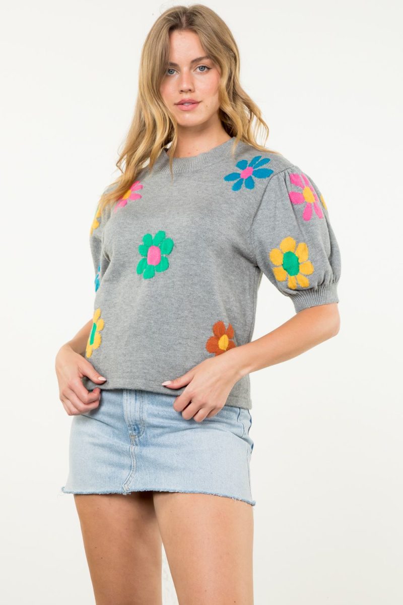 Flower Knit Top - Image 2