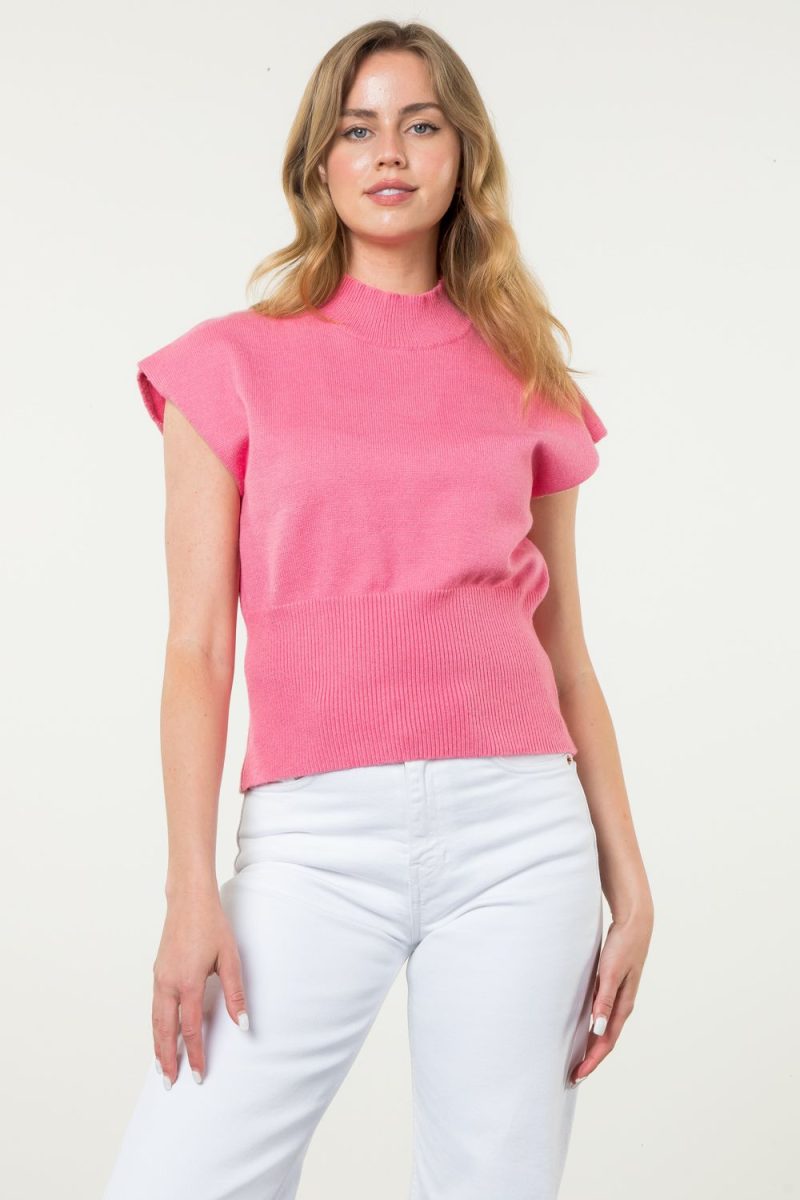 Mock Neck Knit Top - Image 8