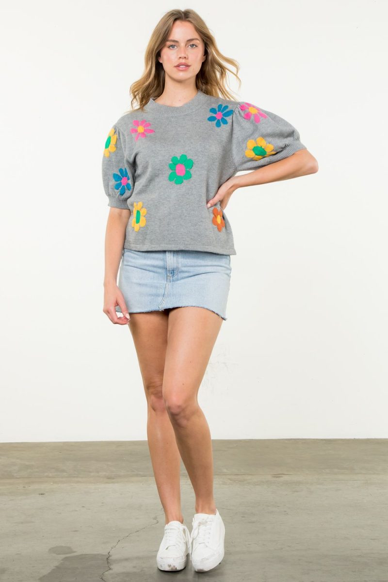 Flower Knit Top - Image 3