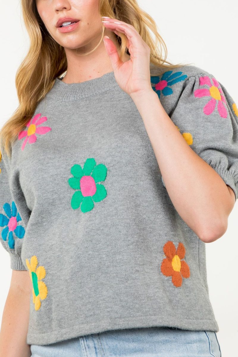 Flower Knit Top - Image 4
