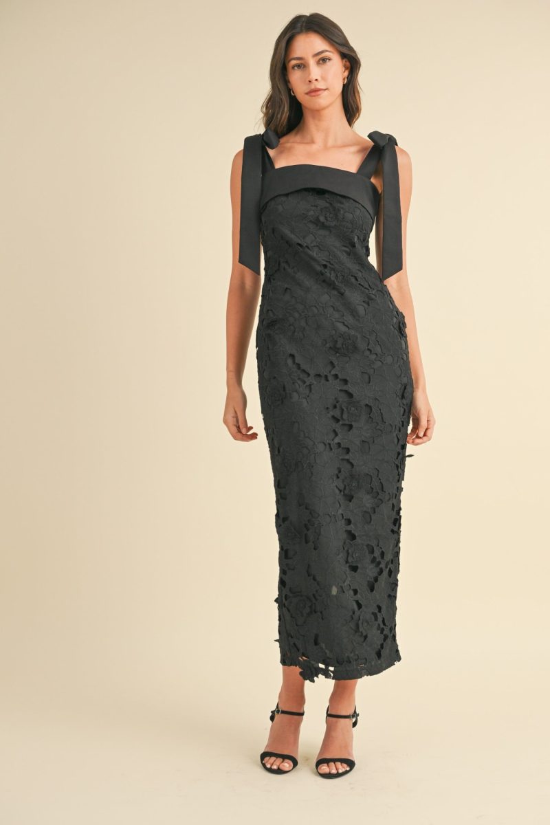 Shoulder Strap Floral Midi Dress - Image 2