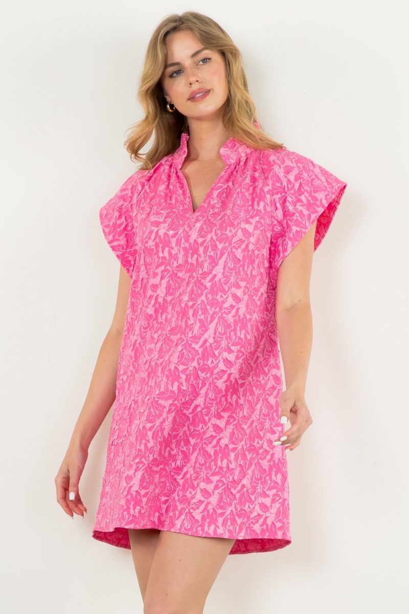 Short Sleeve Textured Dress - Image 6
