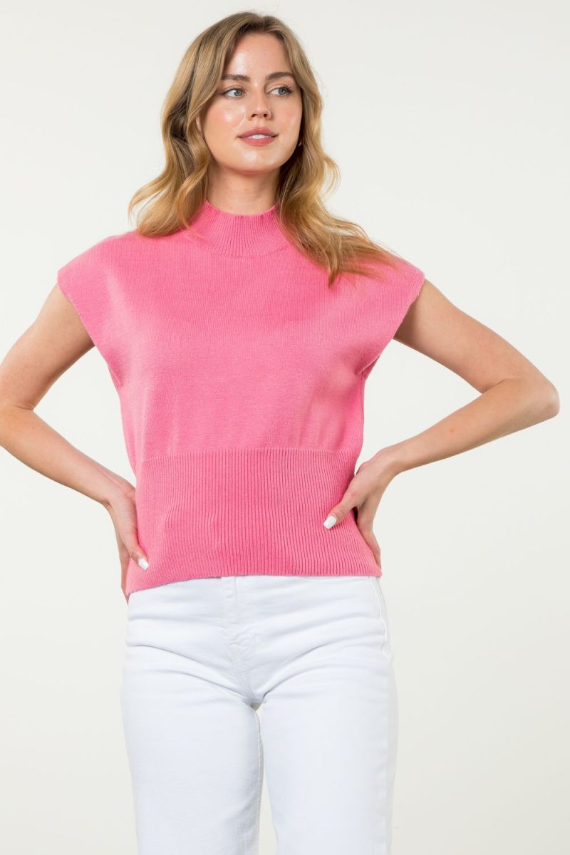 Mock Neck Knit Top - Image 11