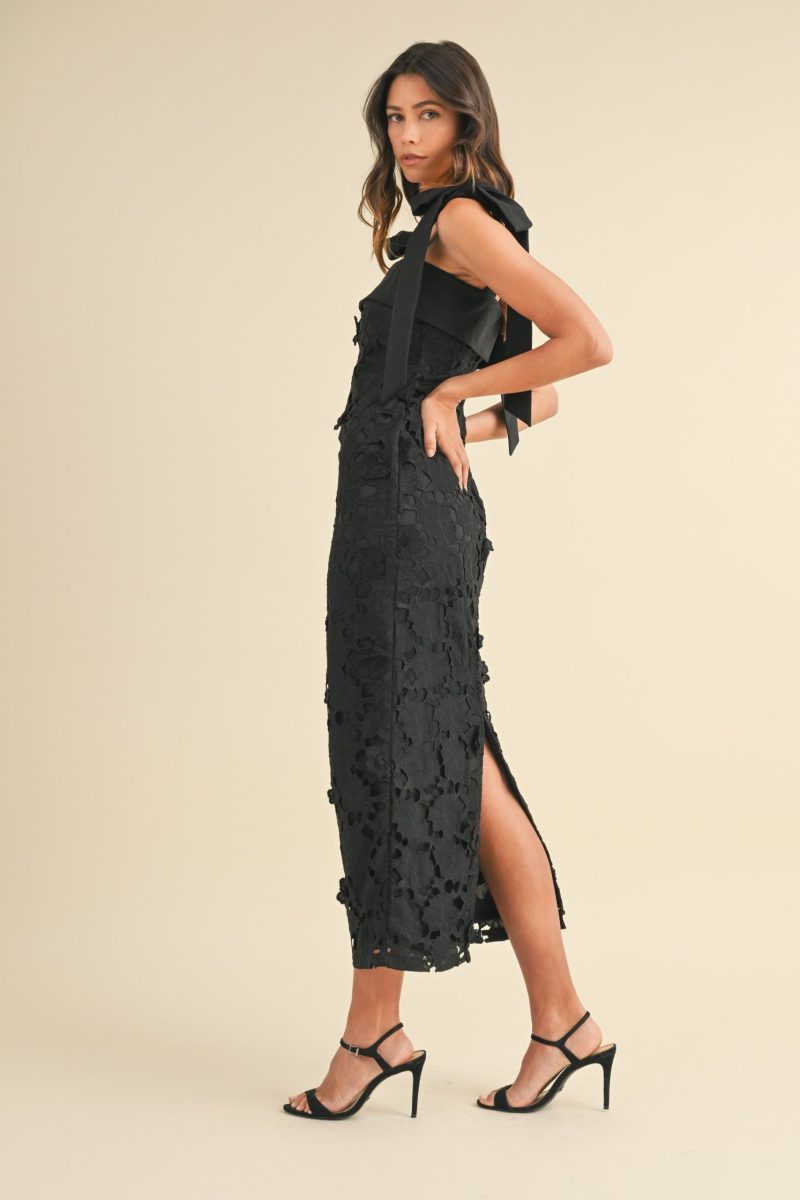Shoulder Strap Floral Midi Dress - Image 5