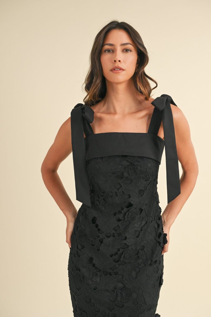Shoulder Strap Floral Midi Dress - Image 3