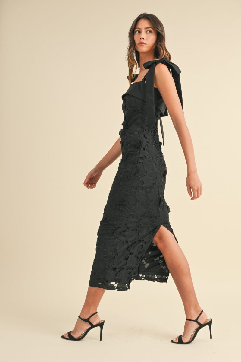 Shoulder Strap Floral Midi Dress - Image 6